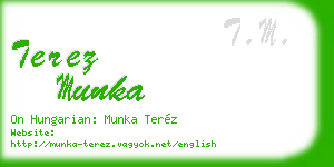 terez munka business card